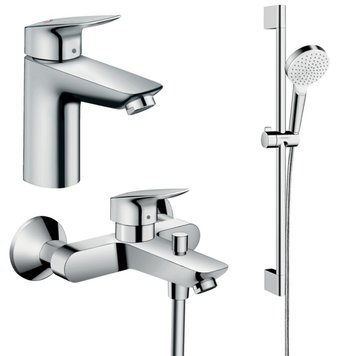 Hansgrohe Logis 100 Набір змішувачів для ванни 3в1, хром, 10002019 (10002020) 10002019 (10002020) фото