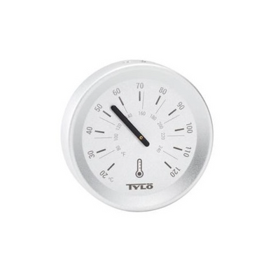 Tylo термометр для сауни brilliant silver grey, 90152432 90152432 фото