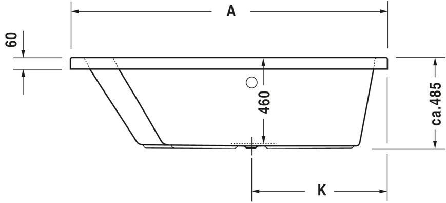 Duravit Paiova Гидромассажная ванна Белый цвет 1700x1300 mm, 760214000AS0000 760214000AS0000 фото
