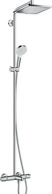 Душова система hansgrohe Crometta E 240 1jet Showerpipe з термостатом 27298000 27298000 фото