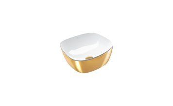 Catalano GREEN LUX Раковина 40x40 см, белая внутри/золотая снаружи, 140APGRLXBO 140APGRLXBO фото