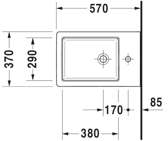 Duravit Vero Air Біде підвісне Білий колір 570 mm, 22741500001 22741500001 фото