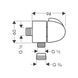 Шланговое подсоединение hansgrohe Fixfit Stop 27452000 27452000 фото 2