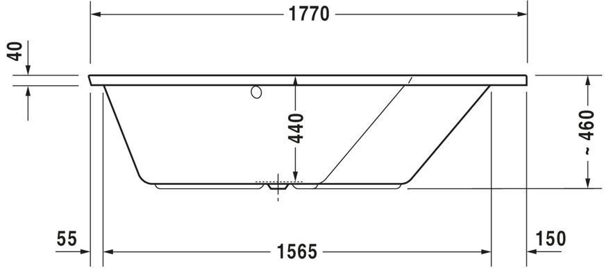 Duravit Paiova Гідромасажна ванна Білий колір 1770x1300 mm, 760391000CL1000 760391000CL1000 фото