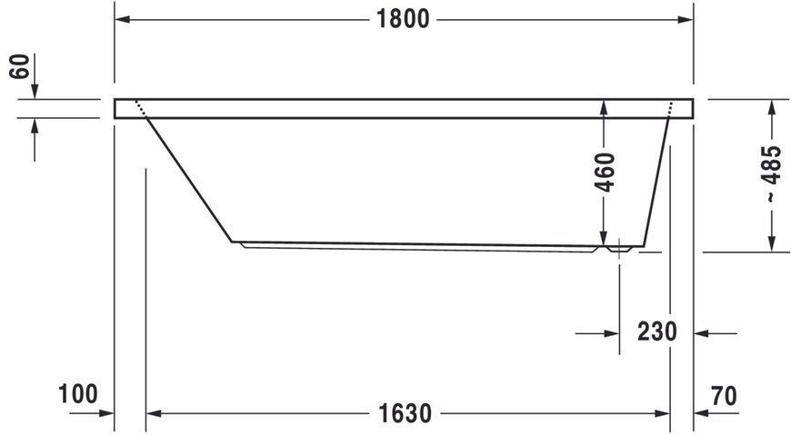 Duravit Starck Гідромасажна ванна Білий колір 1800x900 mm, 760050000CL1000 760050000CL1000 фото