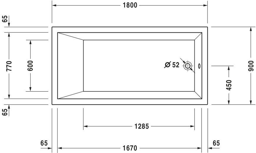 Duravit Starck Гідромасажна ванна Білий колір 1800x900 mm, 760050000CL1000 760050000CL1000 фото