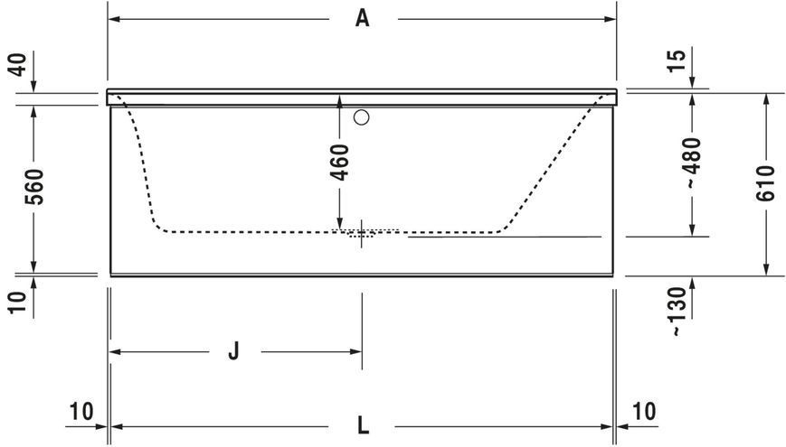 Duravit P3 Comforts Ванны Белый цвет 1600x700 mm, 700372000000000 700372000000000 фото