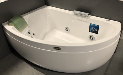 JACUZZI ACQUASOUL Ванна 150x100x57 SX, з гідромасажем, змішувач, передня панель, білий, 9443-624A + 9440-18AASX 9443-624A + 9440-18AASX фото
