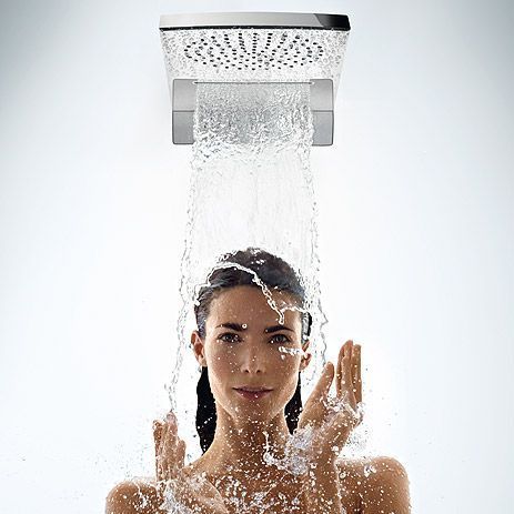 Верхній душ hansgrohe Raindance Rainfall 180 AIR 2jet, білий/хром 28433400 28433400 фото
