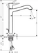 HANSGROHE METRIS CLASSIC Змішувач для раковини на 1 отвір одноважільний із зливним гарнітуром, хром, 31303000 31303000 фото 2