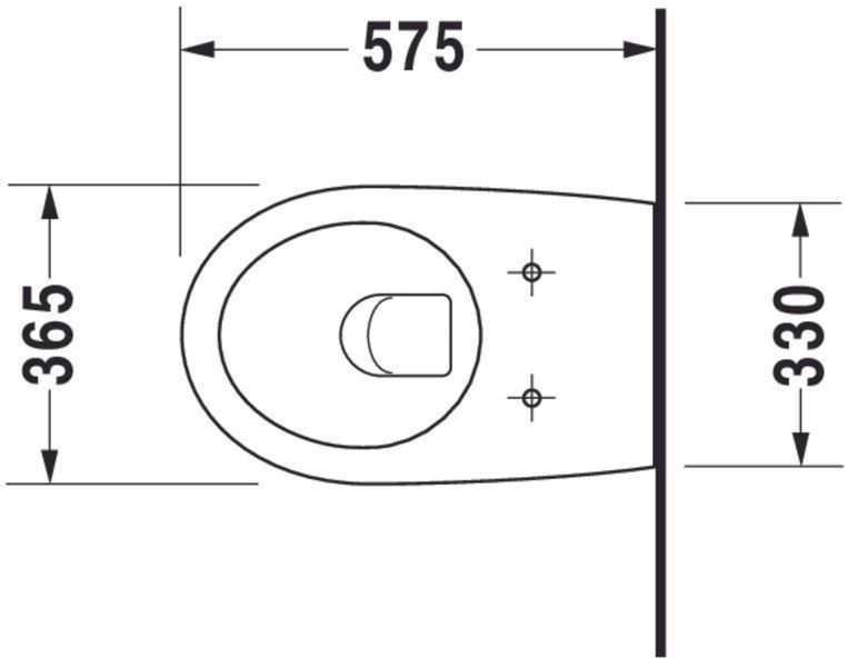 Duravit Architec Унитаз подвесной Белый цвет 575 mm, 2546092064 2546092064 фото