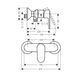 Hansgrohe VERNIS BLEND Смеситель для душа наружного монтажа, чёрный матовый, 71640670 71640670 фото 2