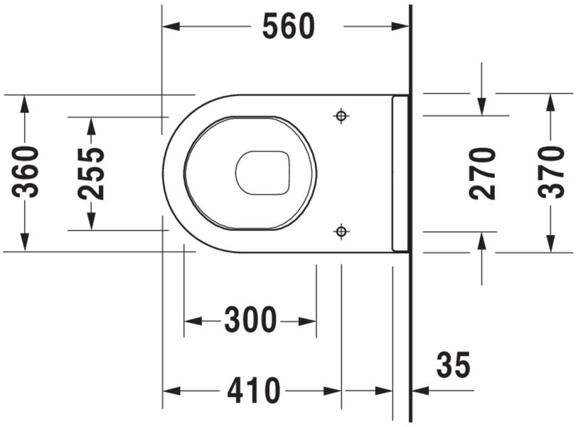 Duravit Starck 3 Унітаз для підлоги Білий колір 560 mm, 124090000 124090000 фото