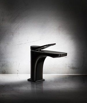 Gessi RILIEVO Смеситель для раковины, черный металл PVD, 59001.706 59002 фото