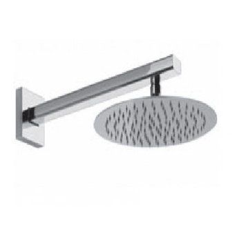 Gessi VIA MANZONI Душова лійка 30 см, сталь, 38748.238 38748 фото