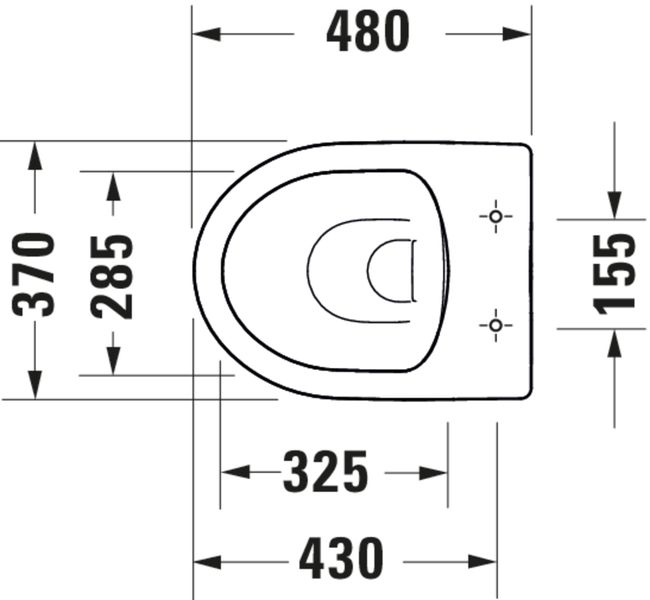 Duravit DuraStyle Basic Унітаз для підлоги Білий колір 480 mm, 2184090000 2184090000 фото