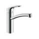 Hansgrohe Focus Кухонный смеситель однорычажный, 160, CoolStart, EcoSmart, 1jet, хром, 31816000 31816000 фото 1