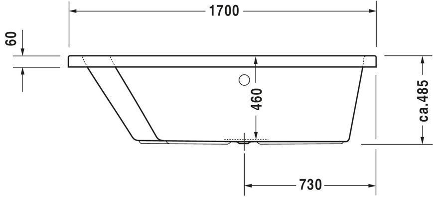 Duravit Paiova Гидромассажная ванна Белый цвет 1700x1300 mm, 760214000CP1000 760214000CP1000 фото