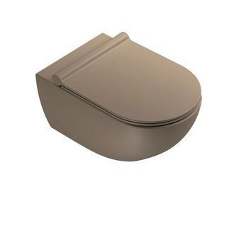 Catalano SFERA Унитаз подвесной 54x35 безободковый, коричневый мат, 1VSF54RMS 1VSF54RMS фото