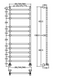 MARGAROLI SERENO Рушникосушка 80 (int.77,5)xh.139 см, водяна, бронза, 484/11/L/BR 484/11/L/BR фото 2