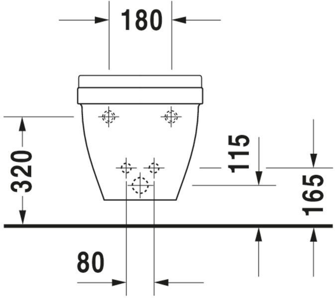 Duravit Starck 3 Биде подвесное Белый цвет 540 mm, 2280150000 2280150000 фото