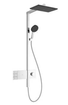 HANSGROHE RAINDANCE ALIVE S 210/340 Душевая система 21x34 2jet EcoSmart с термостатом, хром, 24591000 24591000 фото