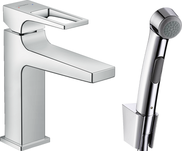 Змішувач hansgrohe Metropol для раковини з гігієнічним душем 74522000 74522000 фото