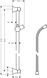 HANSGROHE UNICA Classic Штанга душова 65 см із шлангом 1,6 м, шліфований нікель, 27617820 27617820 фото 2
