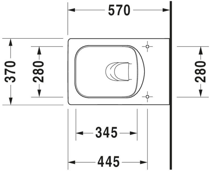 Duravit Vero Air Унитаз подвесной Белый цвет 570 mm, 25250900001 25250900001 фото