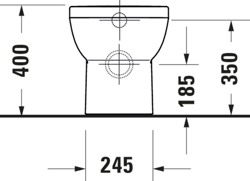 Duravit DuraStyle Basic Унітаз для підлоги Білий колір 480 mm, 2184092000 2184092000 фото
