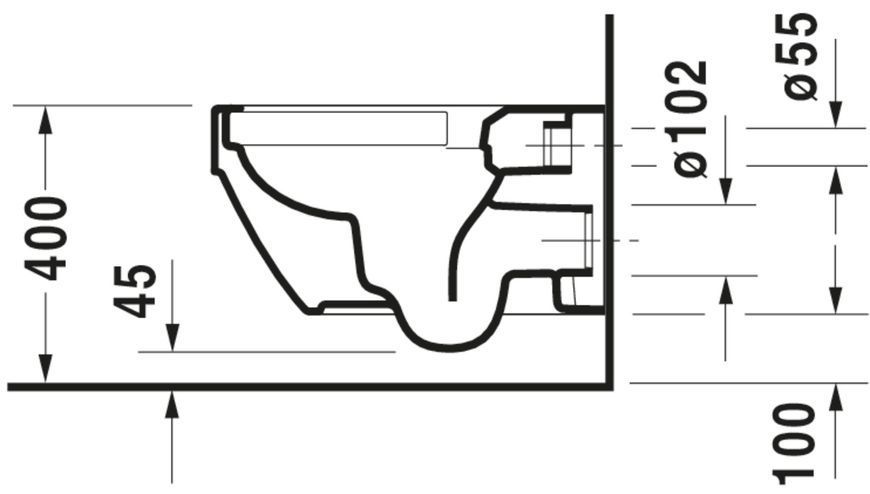 Duravit Vero Air Унитаз подвесной Белый цвет 570 mm, 25250900001 25250900001 фото