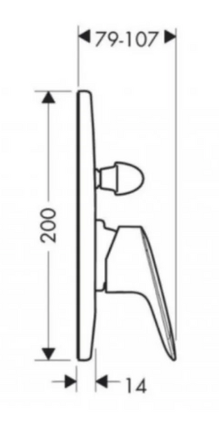 HANSGROHE LOGIS MINI 200 Комплект прихованого монтажу 5 в 1 для душу, хром, 29052023 29052023 фото