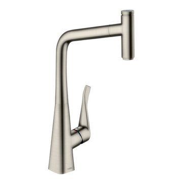 Змішувач hansgrohe Metris Select M71 для кухонного миття, сталь, 73803800 73803800 фото