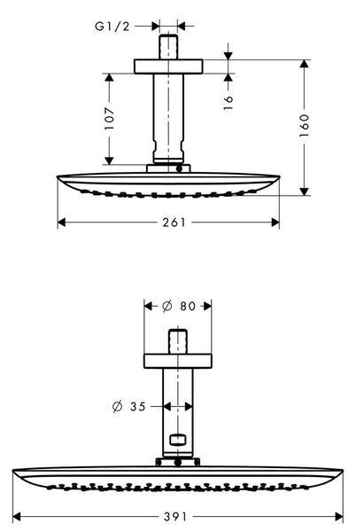Верхний душ hansgrohe PuraVida 27390400 27390400 фото
