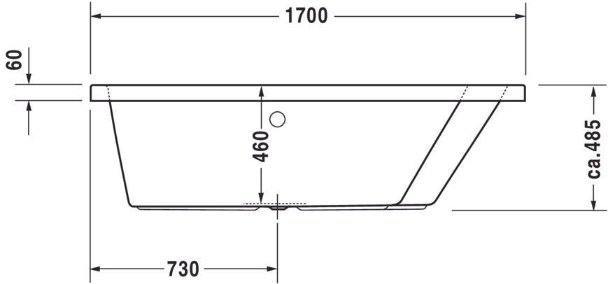 Duravit Paiova Гідромасажна ванна Білий колір 1700x1300 mm, 760215000CE1000 760215000CE1000 фото