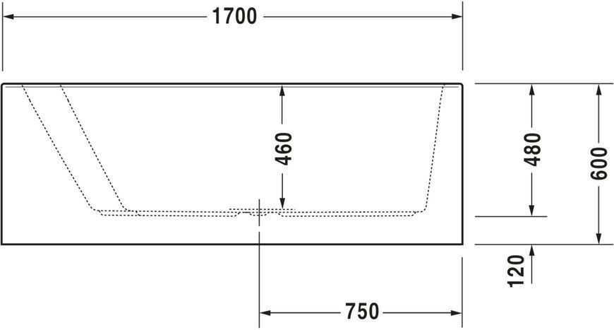 Duravit Paiova Гідромасажна ванна Білий колір 1700x1000 mm, 760264000CE1000 760264000CE1000 фото