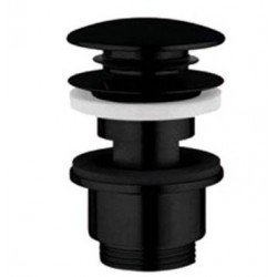 Fiore Донный клапан для раковины с переливом Click-Clack, черный мат, 30NN8857(3508SCNN) 30NN8857(3508SCNN) фото