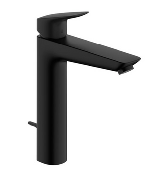 HANSGROHE LOGIS Змішувач для раковини на 1 отвiр зi зливним гарнітуром, чорний матовий, 71090670 71090670 фото