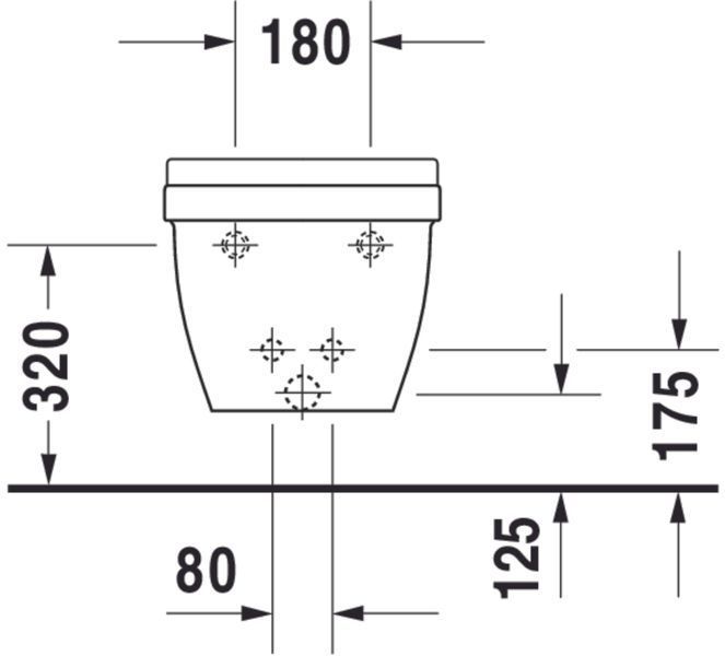 Duravit Starck 3 Біде підвісне Білий колір 480 mm, 22811500001 22811500001 фото