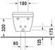 Duravit Starck 3 Біде підвісне Білий колір 480 mm, 22811500001 22811500001 фото 4