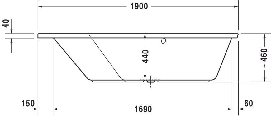 Duravit Paiova Гідромасажна ванна Білий колір 1900x1400 mm, 760392000CP1000 760392000CP1000 фото