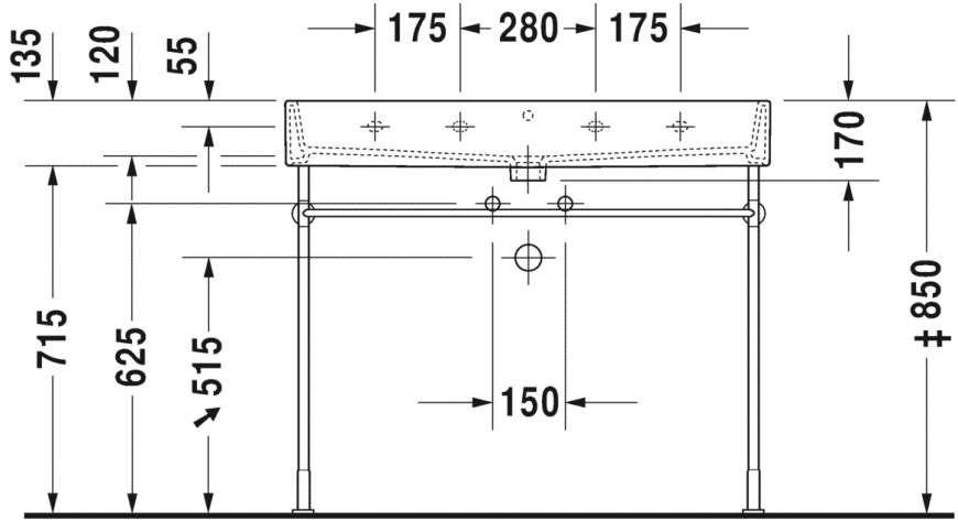 Duravit Vero Air Умивальник Білий колір 1000 мм, 2350100041 2350100041 фото