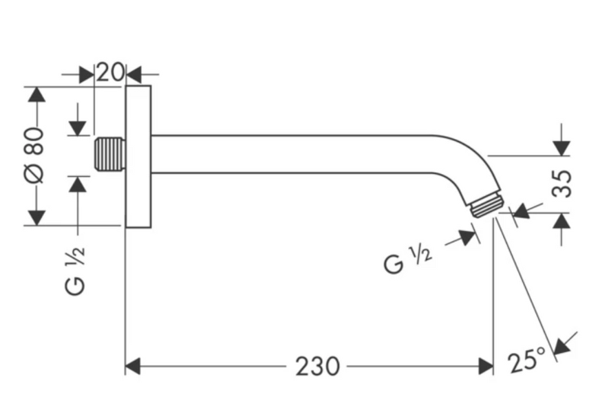 HANSGROHE NOVUS Комплект прихованого монтажу для душу Crometta S 240 1jet, хром/білий, 71042024 71042024 фото