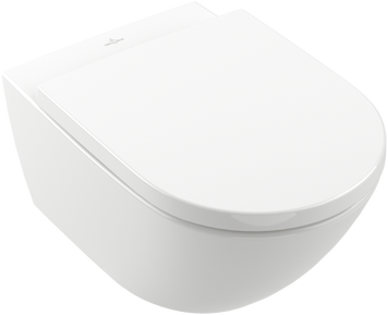 Villeroy&boch SUBWAY 3.0 Комбі-пак: унітаз підвісний 37.5x56.5x36см TwistFlush в комплекті з кришкою, білий альпійський, 4670TS01 4670TS01 фото