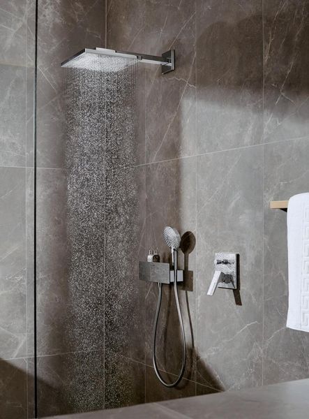Смеситель hansgrohe Metropol для ванны настенный скрытый с рычаговой рукояткой, черный матовый хром 32545340 32545340 фото