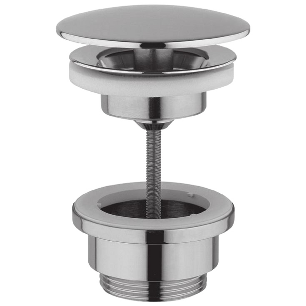 Fiore Донний клапан для раковини з переливом Click-Clack, хром, 30CR8857(35SCO002) 30CR8857(35SCO002) фото
