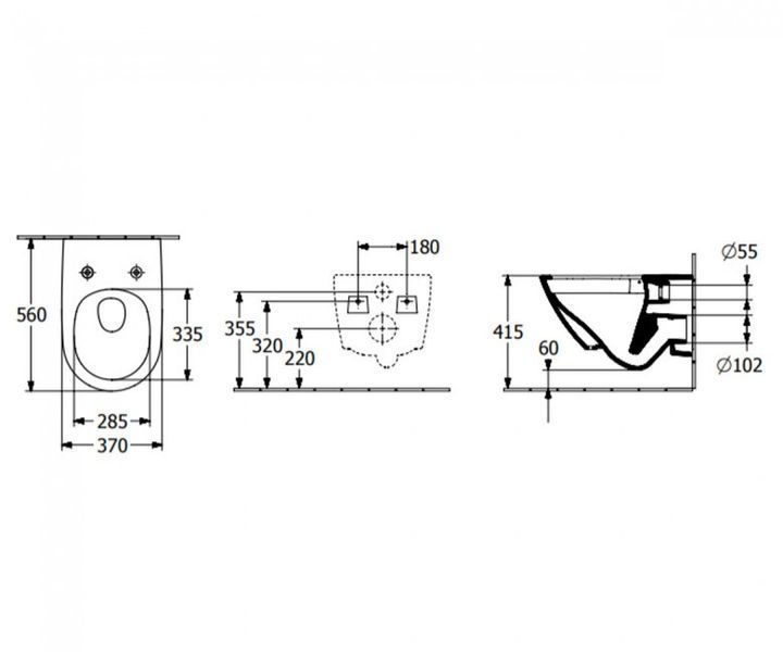 Villeroy&boch SUBWAY 3.0 Комбі-пак: унітаз підвісний 37.5x56.5x36см TwistFlush в комплекті з кришкою, білий альпійський, 4670TS01 4670TS01 фото