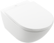 Villeroy&boch SUBWAY 3.0 Комбі-пак: унітаз підвісний 37.5x56.5x36см TwistFlush в комплекті з кришкою, білий альпійський, 4670TS01 4670TS01 фото 1