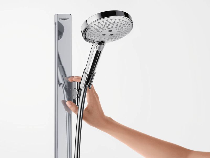 Душовий набір hansgrohe Raindance Select S 120 3jet EcoSmart з душовою штангою та мильницею 27647000 27647000 фото