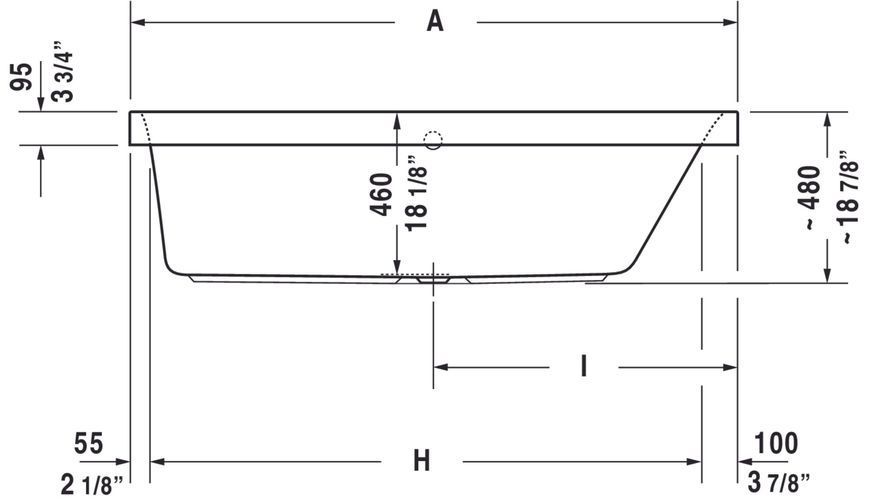 Duravit Happy D.2 Ванны Белый цвет 1600x700 mm, 700309000000000 700309000000000 фото